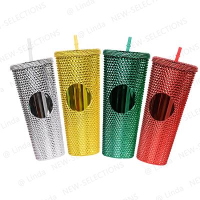 China Newest Sustainable 24oz 16oz Studded Tumblers For Christmas Halloween Gifts Give Away Home Decoration for sale