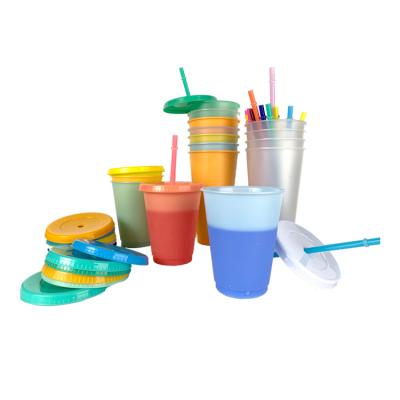 China Viable custom color reusable plastic cup that changes color for sale