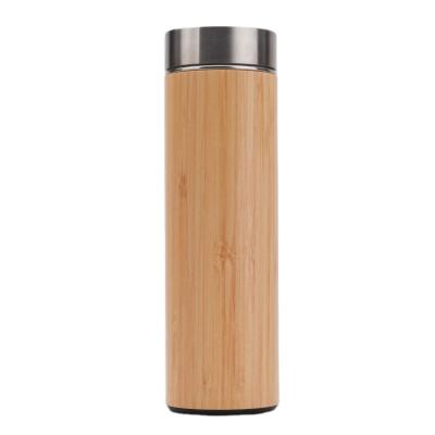 China Promotional Sustainable Hot Sale Custom Design Insulated Bamboo Mugs Coffee Thermos Mug With Lid for sale