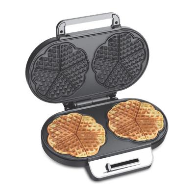 China Household Outdoor Temperature Nonstick Cooking Controllable Breakfast Machine with Stainless Steel Panel 1200 W High Power Nonstick 2 Slice Waffle Maker for sale