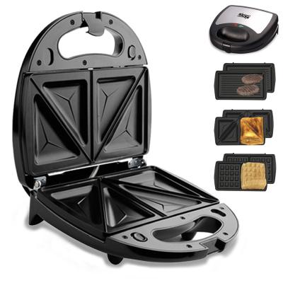 China Household Breakfast Machine Hot Not Easily Cleaned Multi-Functional Toast Sandwich Waffle Pan 3 in 1 Stick Grill Sandwich Waffle Maker for sale