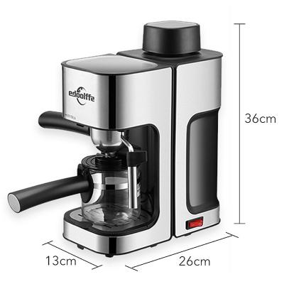 China Durable Steam Pressure Stainless Steel Boiler Rim 5 Bar Coffee Machine Aluminum Alloy Milk Frothing Tube Household Professional Espresso Machine for sale