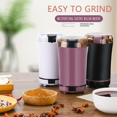 China Electric Stainless Steel Automatic Blade Coffee Bean Spice Nut Spice Nut Mini Household Portable Coffee Grinder for sale