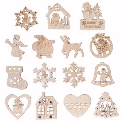 China Christmas Family Wood Wooden Scene Props Decoration Christmas Decoration Crafts Ornaments for sale