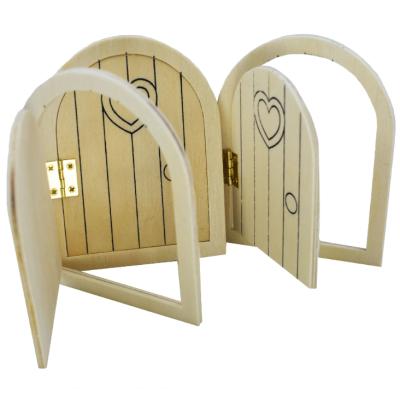 China China 2020 DIY Handmade Wooden Toys Wooden Fariy Doors for sale