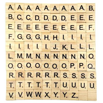 China All educational wooden toys, Digital wooden alphabet S crabble tiles, Letters A to Z wooden alphabet puzzle toy for sale