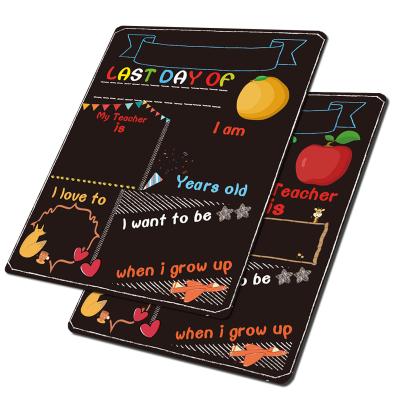 China China's First Day Of Printing Pendent Board School Students Blackboard Signs Wood Crafts For Kids Room Decoration for sale