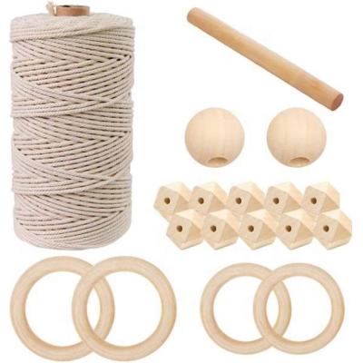 China China factory direct sale wood ring stick cotton yarn wood jumpsuit set factory wood diy bridle looms weaving material for sale