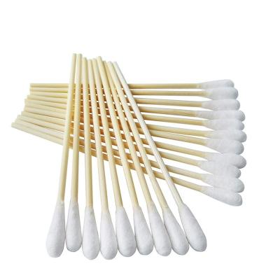 China Longer Stick Private Label Q-Tips Eco-Friendly Organic Cotton Ear Swabs Cleaning Medical Sterile Cotton Swabs Bamboo Cotton Buds for sale