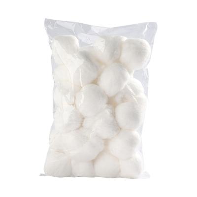 China 100PCS/Bag 100% Organic Cotton 100% Absorbent Cotton Ball High Quality Cotton Ball for sale