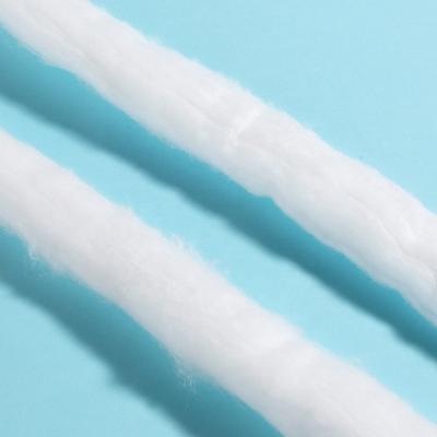 China Healthy Tissue Roll Cotton Rolls Medical Sterile 100% Cotton Swab Sticks White CE EOS Cleanser 5MM 3 Years Single Packing Class II for sale