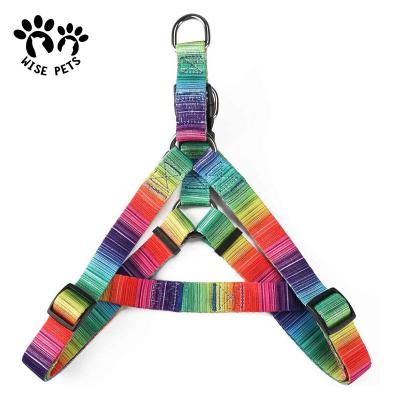 China Personalized Custom Sublimation Printed Dog Arms Rainbow Pet Grooming Hammock Harness for sale