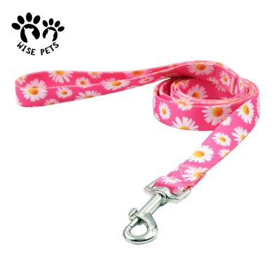 China Amazon custom made unique style printing polyester lead pet lead durable hot sale durable leash with logo for sale