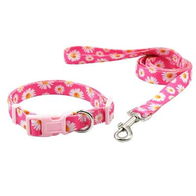 China Sustainable Tactical Pet Lead Leash Collar Polyester Custom Dog Harness For Outdoor Running for sale