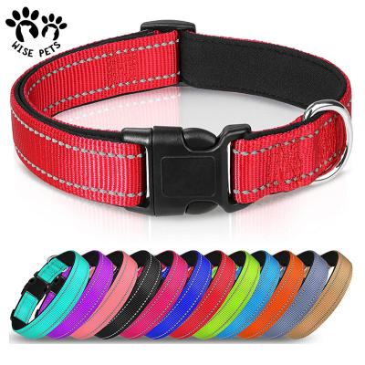 China Factory Direct Sales Cat Collar Durable Adjustable Pet Reflective Nylon Neck Collar With Light for sale