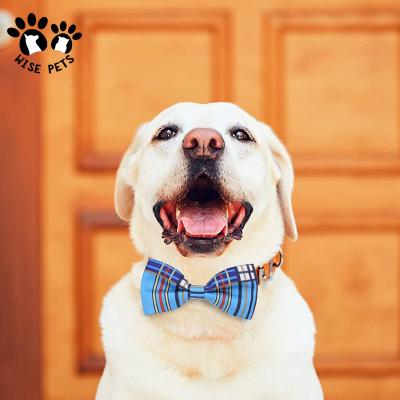 China Viable Free Samples Custom Pet Products Printed Cat Bowtie Pet Beauty Accessories Adjust Dog Bow Tie for sale