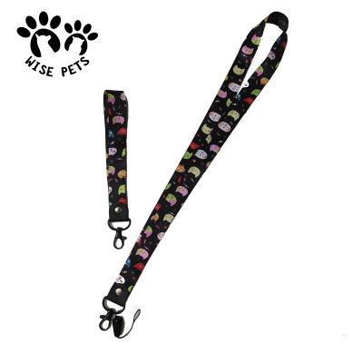 China Amazon Hot Selling Loose Key Chain Black Lanyard Custom Free Design With Neck Lanyard for sale