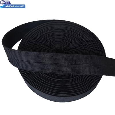 China ISO Verified Weaver Supplier Elastic Elastic Foldover Bands For Sewing Webbing for sale