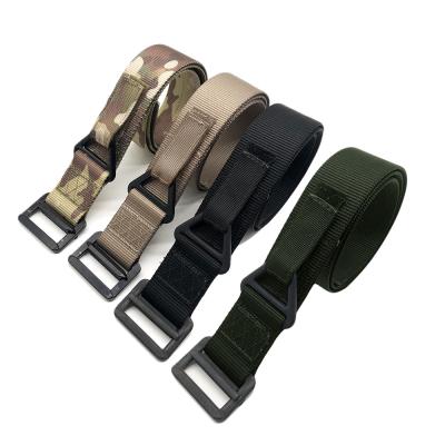 China High Strength Durable Nylon Tactical Belt Safety Belt Buckle Rigger Police Parachute Military Tactical Belt for sale