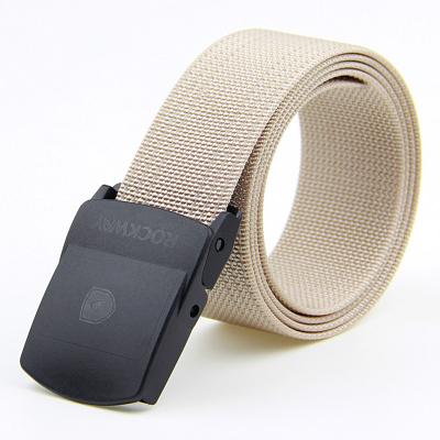 China Quick-Drying Weaver OEM ODM 1.5 Inch Buckle Men's Belt Designer Brown Color Mens Wide POM Durable Waist Belts for sale