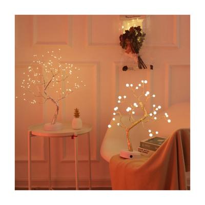 China Modern Outdoor Lighting Fixtures Battery / Usb Powered Led For Home Decoration Lamp Bonsai Tree Light Bonsai Tree Desk Light for sale