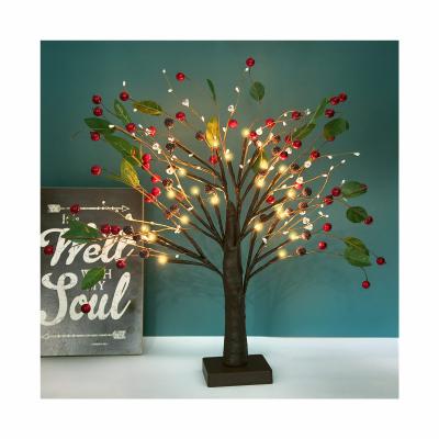 China Room Bedroom Decoration Light Fruit Tree Night Light Festival Various Party Decoration Led Glowing Tree Light for sale