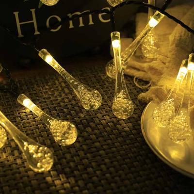 China MODERN Factory Direct Solar Bubble Ball Water Drop Solar Panel Christmas Fairy Lights String for sale