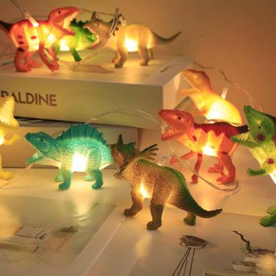 China Holiday Decoration Outdoor Waterproof Christmas Halloween Garden Solar Dinosaur Led String Light for sale