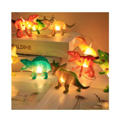 China New Effect Christmas Holiday Decoration Waterproof Garden Light Outdoor Decoration Dinosaur Around Solar Led String Light for sale