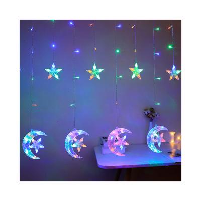 China Hot Selling Month Hug Stars Led Professional INS Christmas String Light For Party Decoration Color Material Background for sale