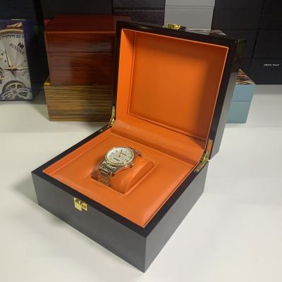 China Wholesale High Quality Eco-friendly Customize Logo Luxury Single Packaging Wooden Watch Box With Display Pillow for sale