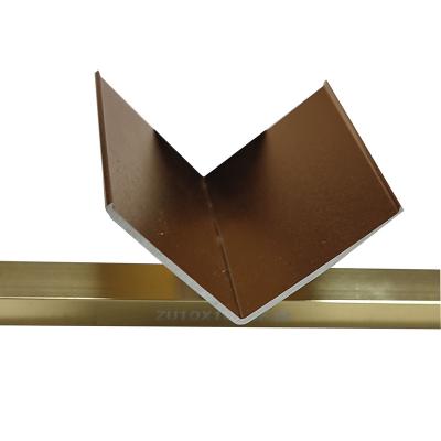 China Economical Customized Extruded Aluminum L Shaped Corner Wall Tile Protector L Shaped Trim for sale