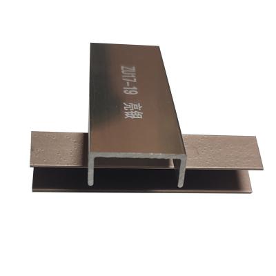 China Economical Hotel Decorative Line U Type Junction Panels Background Wall Aluminum Corner U Shape Ceramic Edge for sale