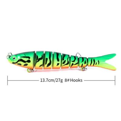 China Lua 1 10 Multi-Segment Fish 13.7cm-27g Bionic Hard Hook Bait Lua Multicolor for sale