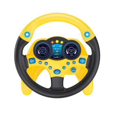 China Car Steering Wheel For Kid Children Simulator Steering Wheel Electronic Interactive Toys For Car Seat With Sounds for sale