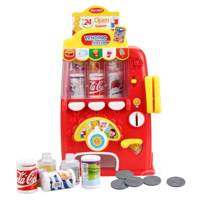 China Baby Preschool Sets Pretend Using Coin To Buy Drinks Toys Machine Vending Machine For Kids for sale