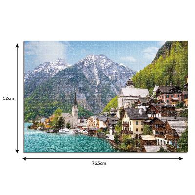 China Creative High Difficulty DIY Mini Jigsaw Puzzle Adult Super Landscape Educational TOY 1000Pcs Puzzle Children for sale