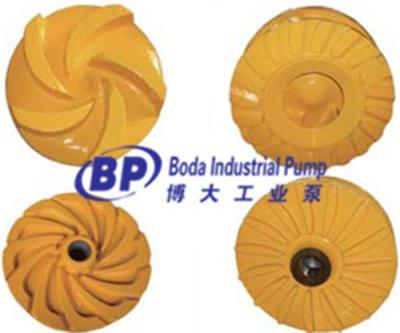 China Natural Rubber or High Chrome Alloy Slurry Pump Impeller for sale