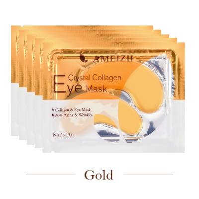 China AMEIZII Anti-Puffiness Beauty Supplies Foundation Crystal Korean Collagen 24K Skin Care Women Eye Mask Face Care for sale