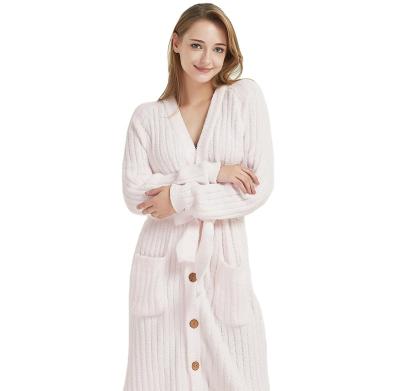 China QUICK DRY The Latest Newest Newest New Half Fleece Robe Microfiber Home Robe Bathrobe Ladies Cardigan DNE for sale