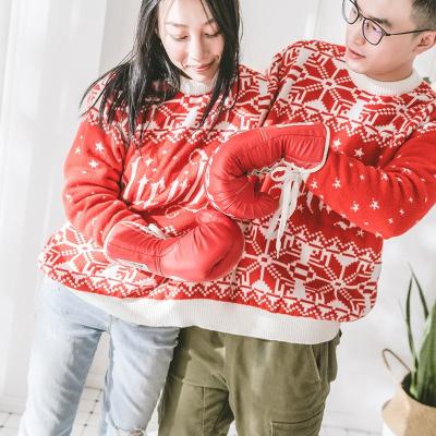 China QUICK DRY Christmas Ugly 100% Acrylic Home Clothes Customized Couples Sweater Holiday Long Sleeve NSB for sale