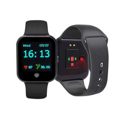 China IP67 New Arrival ECG Smart Wristband Smartwatch Thermometer IP67 Full Circle Contact Body Temperature Waterproof Fashion for sale