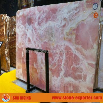 China Floor Countertops Kitchen Table Top Pakistan Onyx Orange Stone for sale