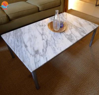 China Kitchen Top.Meeting Top.Dining Top Customized Natural White Marble Rectangular Table Top Dining Table Top for sale