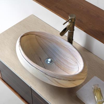 China Modern custom made natural stone sink and stone bowl for bathroom decoration for sale