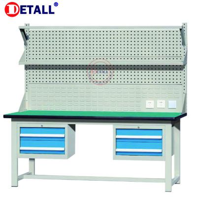 China industrial workshop shanghai esd workbench work table manufacturer with esd pedestal drawers for sale