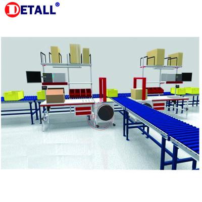 China Warehouse automatic packing ESD production line /electronic workbench /package/packing workbench table conveyor for sale