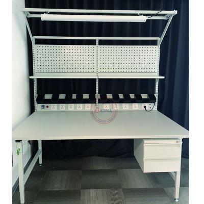 China Machinery Repair Shops Mid Duty Industry Workbench Table Metal Work Bench With Drawers for sale