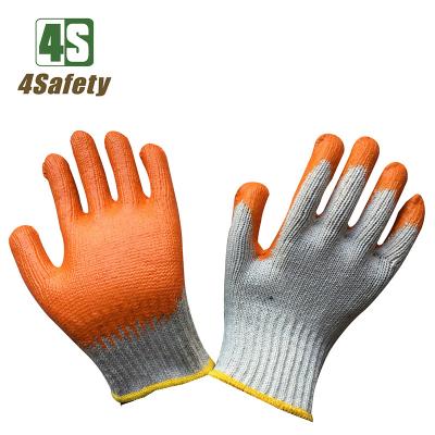 China Breathable 4SAFETY Latex Cotton Glove for sale