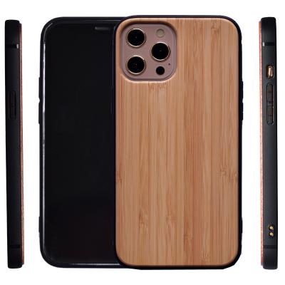 China High Quality Shockproof Natural White Cell Phone Wood Case For iPhone 13 12 11 XS MAX Wood Case Cover Case TPU+PC For Samsung S21 S20 for sale